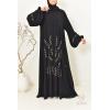 Abaya Dubaï évasée noir Neyssa shop