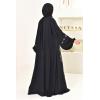 Abaya Dubaï évasée noir Neyssa shop