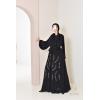 Abaya Dubaï évasée noir Neyssa shop