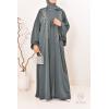 Abaya Dubaï kimono vert Neyssa Shop