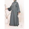 Abaya Dubaï kimono vert Neyssa Shop