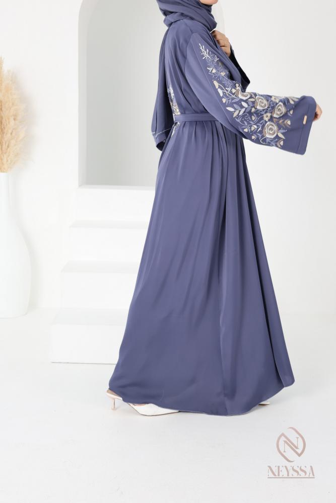 Abaya Dubaï Bleu Jean Neyssa Shop