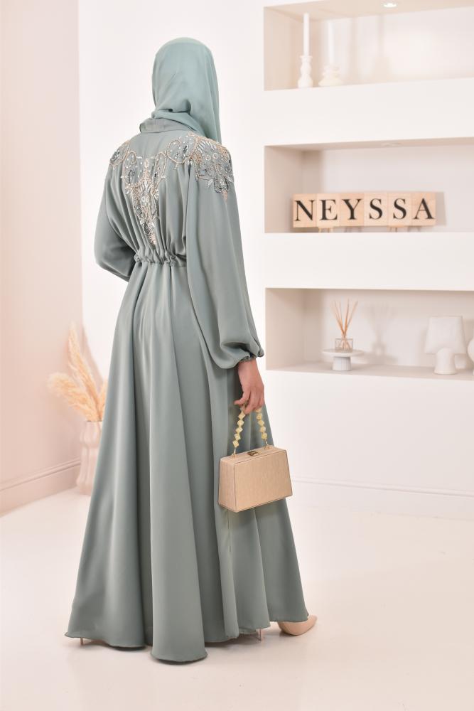 Abaya Umbrella Rayhane mint green