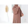 Abaya Dubai Glossy Brown 