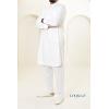 2-piece long-sleeved Qamis SELIM white