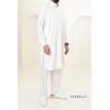 2-piece long-sleeved Qamis SELIM white