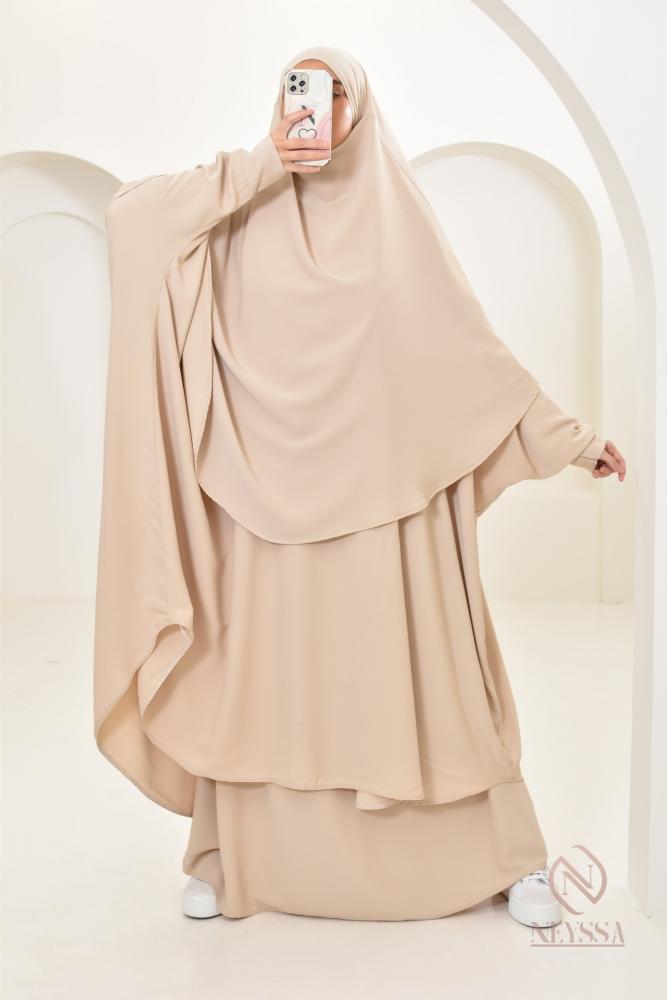 UMM NOURA 3-piece khimar and skirt set