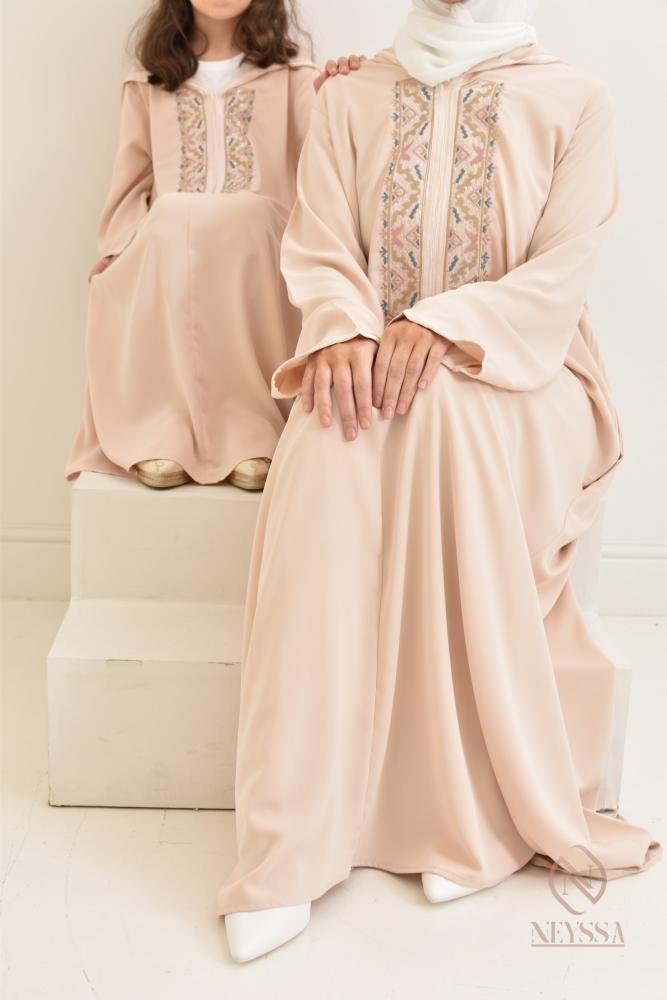 Abaya mother or daughter Beige