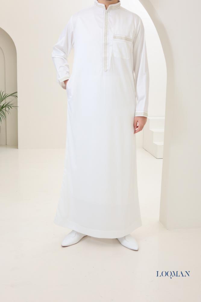 Qamis Emirati Adam Weiß