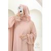 Abaya hijab intégré DENTELLA