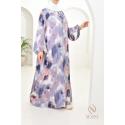 Bedrucktes langes Kleid GRANADA Violett