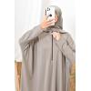 Burkini large size butterfly RAWAA light Taupe