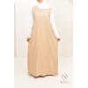 Linen-effect sleeveless dress