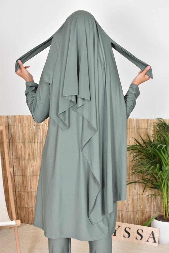 Bade-Hijab zum Binden khaki Neyssa shop