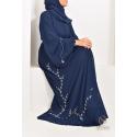 Abaya Dubaï HASSIBA Bleu Nuit