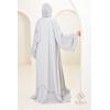 Abaya Dubaï HASSIBA Pearl grey