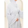 Abaya Dubaï HASSIBA Pearl grey