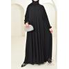 Abaya Dubaï Umbrella en jazz Hurija Noir