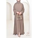 Abaya Dubai Umbrella aus Jazz Hurija Taupe