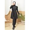 Women's long black burkini