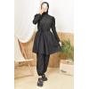 Women's long black burkini