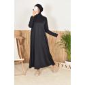 Burkini long hijab slip-on Al Nakheel black