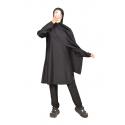 Burkini long hijab slip-on TWIL Black