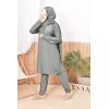 Burkini long hijab slip-on TWIL Black